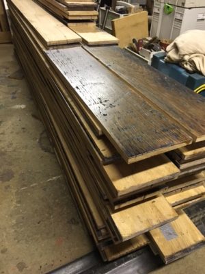 Reclaimed Flooring - Bordeaux Oak - processing