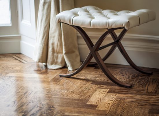 Reclaimed Flooring - English Oak Parquet - detail
