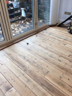 Reclaimed Flooring - Victorian Flooorboarding - installed sanded and oiled