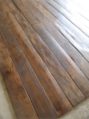 Reclaimed Flooring - Canterbury Oak Boards - varnished