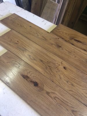 Reclaimed Flooring - Marseilles Oak Boards - workshop